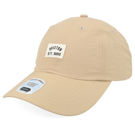 Brixton - Beige unconstructed Keps - Woodburn Sand Nylon Dad Cap @ Hatstore