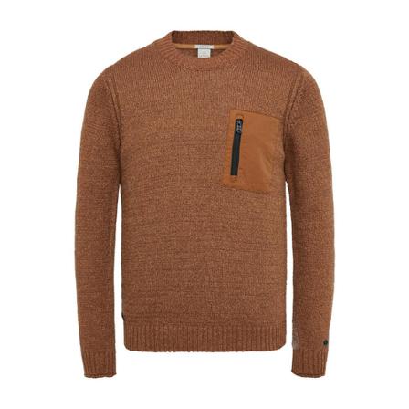 Cast Iron Pullover , Bruin , Heren , Maat: M Truien & Vesten