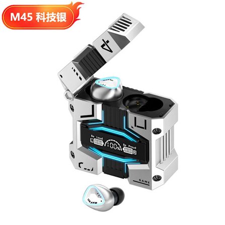 Sann trådlösa Bluetooth-hörlurar M45 TWS Bluetooth Touch Brusreducerande Stereo Vattentäta med Mikrofon