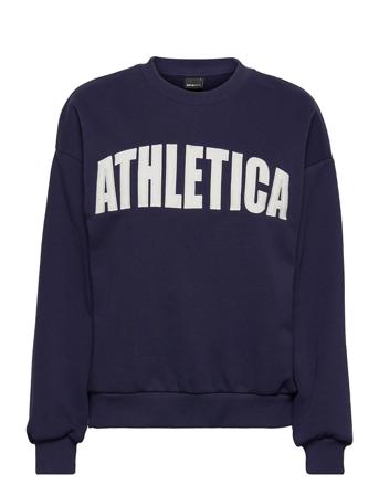 Riley Sweater Sweatshirt Trøje Blå Gina Tricot
