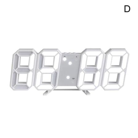 Usb Led Digital Bord Väggklocka Stor 3d Display Väckarklocka Br
