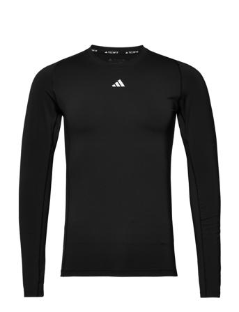 Tf Ls Tee T-Langærmet Skjorte Sort Adidas Performance