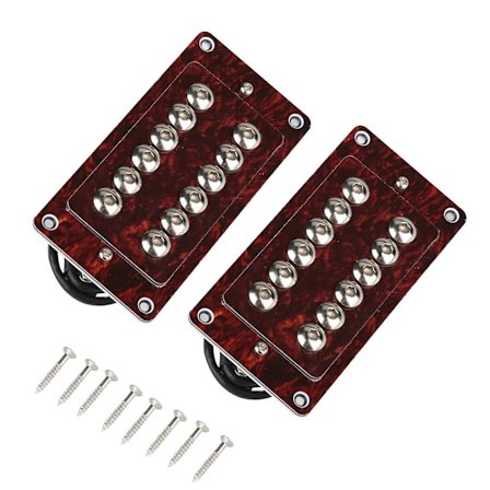 Dubbla spole Humbucker Pickups Pick-ups med monteringsskruvar Ersättning för elgitarrer (röd)