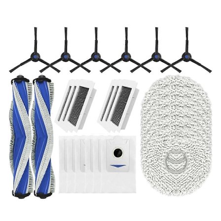 Til X5 Pro / X5 Omni Udskiftning Hoved Sidebørste HEPA Filter Moppepuder Støvposer Reservedele Tilbehør