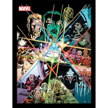 Guardians Of The Galaxy Core Characters Inramad Poster 40cm x 30