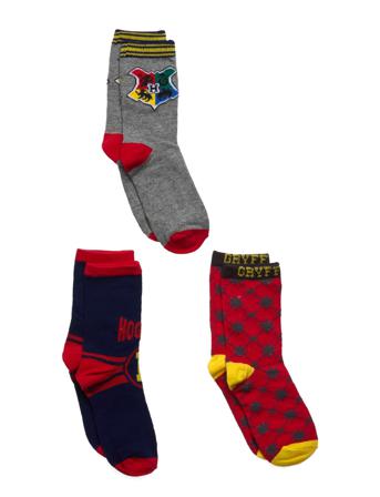 3 Pack Socks Patterned Harry Potter