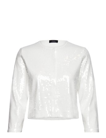 Sequin Cardigan.comp White Theory