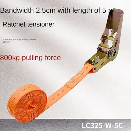 Ratchet Strap Tie-Dows ORANGE 25MMX5M