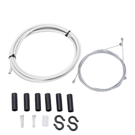 BOLANY Cykel Bromsvajer och Hölje Set Stabil Stark 5mm Cykel Bromsvajer Vit