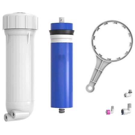 400 GPD RO Membranfilter med Hus, Erstatningsmembran for Omvendt Osmose Passer til RO Drikkevann