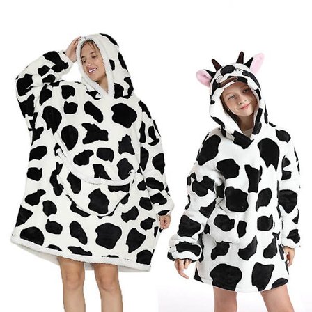 Vinter Sherpa filt Plysch Fleece Familj Matchande Hoodie Girl Sweatshirt Avocado hemkläder