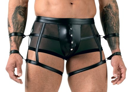 Svenjoyment: Men's Bondage Pants - Black - Vuxen: Sexy klær til ham