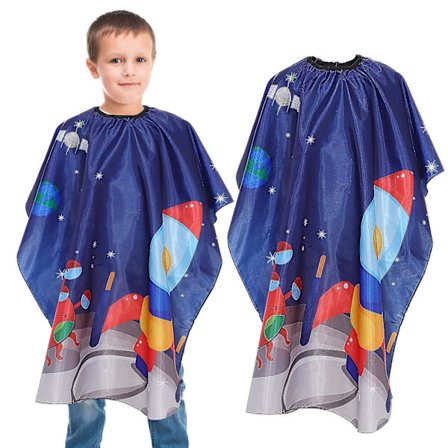 Barberskjorte for barn med støvkost, klippeskjold, forkle for frisør, tilbehør for barn