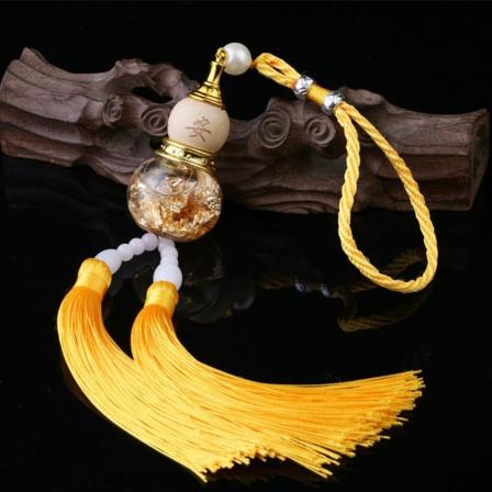 Car Mini Gourd Riipus auton lasipulloriipus KELTAINEN yellow