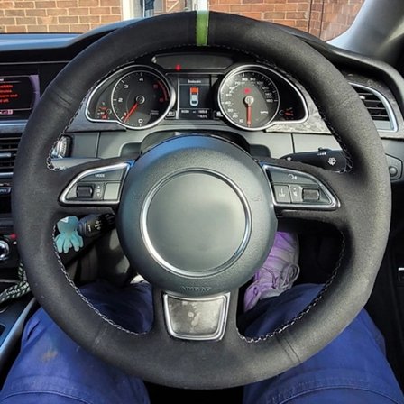 Bilratt flätat skydd kompatibelt med Audi A1 A3 A4 2015-2016 A7 2012-2018 S7 2013-2018 RS7 2014-2015 mockaläder biltillbehör