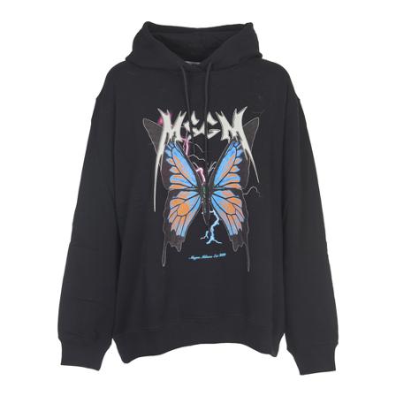 Msgm Hoodies Sort, Dame