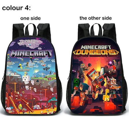 Minecraft Backpack Backpack Two-sided Schoolbag Student Schoolbag Student Gift Birthday Gift New Backpack