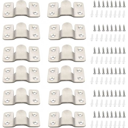 12 stk. skjulte monteringsbeslag, sofamøbelkonnektor, B