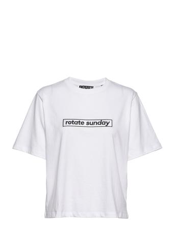 Aster T-Shirt T-shirts & Tops Short-sleeved Hvit ROTATE Birger Christensen