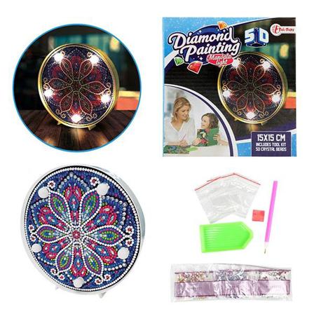 Diamond Painting För Barn Led / Diy 5d Diamantmålning - Mandala