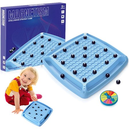 Magnetic Stone Board Game - Fun Strategic Party Game with 20 or 32 Stones for Family & Party