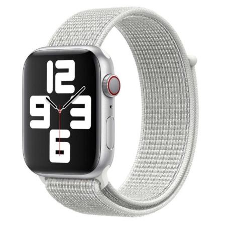 Apple Watch 42/44/45/49 Nylon Armbånd Sport Loop Velcro-rem hvid - Perfet white