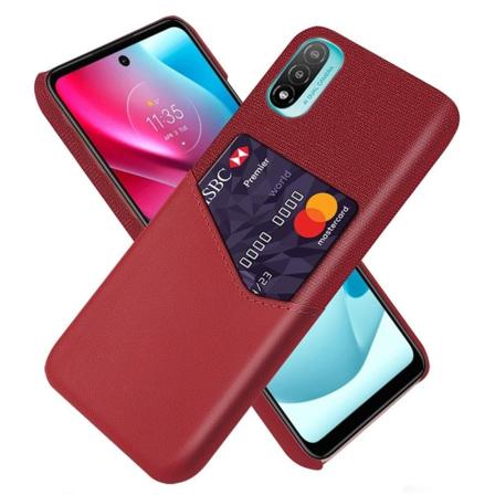 Bofink Motorola Moto E20 Card Suojakuori - Punainen Red