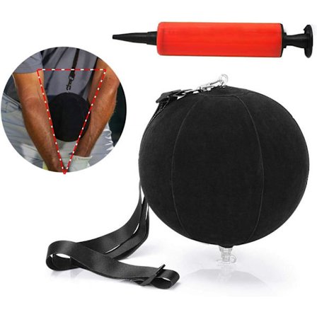 Golf Smart Ball, Swing Training Aids, Portable Impact Ball Ultra-Light, Inflatable Posture Correction Tool with Inflator Included