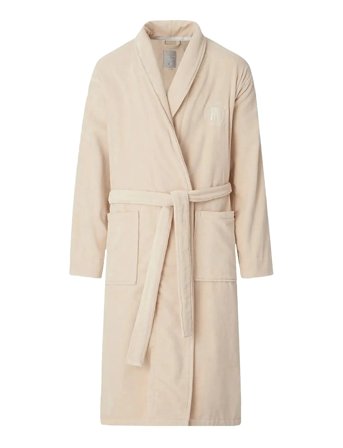 Lexington Home Hotel Velour Robe - Beige - XS