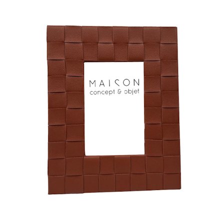 Fotoramme 19x24cm brun polyresin med glas