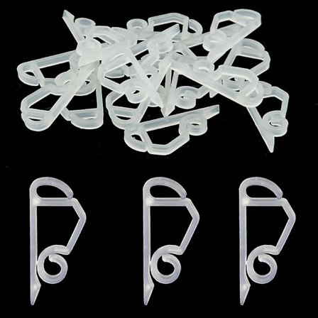 (Hvid, 100) Julelysklemmer Udendørs Tagrendekrog Udendørs Vejrbestandig Lys Klemme Julelysklemme Til Juledekoration