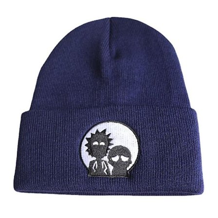 Rick Morty stickad mössa Raiqiu vintertröja mössa kall mössa