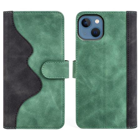 Iphone 14 Protective Pu Leather Fodral - Grön Grön