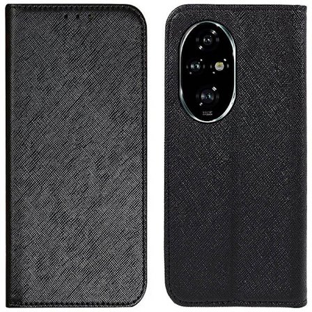 For Honor 200 Pro 5G Fodral Korsstruktur Horisontellt Flip Läder Telefonfodral