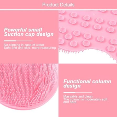 Silikon fot-skrubber for dusj, silikon fotbørste, silikon fot-skrubber for rengjøring og massasje av føtter i dusjen_qcx