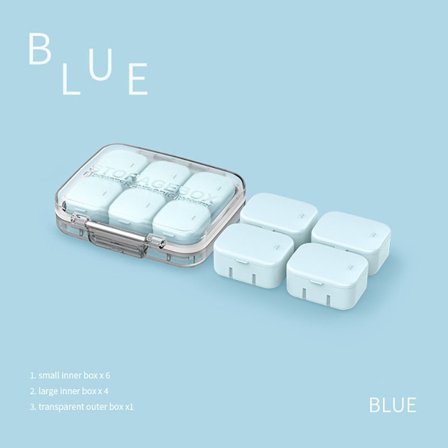 Daily Pill Organizers Medicin Organizer BLÅ