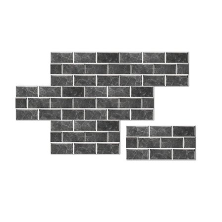 6 arkkia laattatarroja, 3D-itseliimautuvat laattatarrat, 30 x 15 cm -FA7-