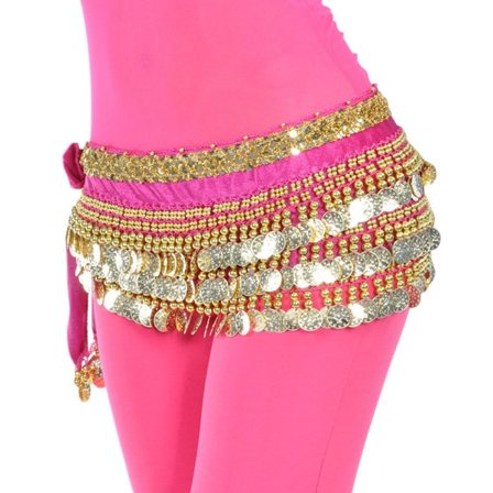 Magedansbelte Hofteskjerf ROSE RED