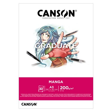 Graduate Manga Pad A3 200g