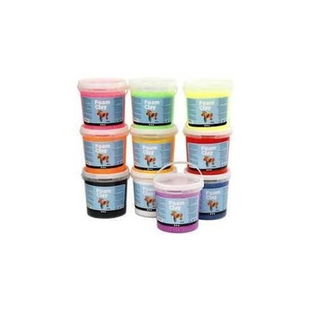 Foam Clay , Assorterande färger, 10x560gr