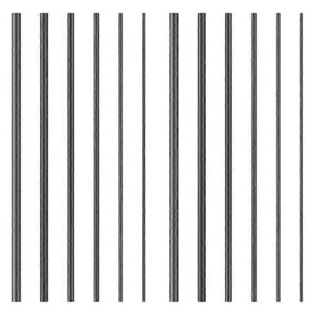 12 stk. Fiskestang Reparations Kulfiber Stænger Solide Kulfiber Stænger Til Stangtop Reparation Ferskvand Saltvand Fiskestang Reparation