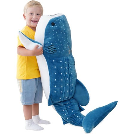 39 tommers Hvalhai Plysjdyr, Stor Hvalhai Plysj Puteleke, Realistisk Stor Hvalhai Plysjdyr, Stor Plysj Hvaler