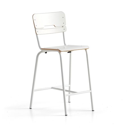 Klassenzimmerstuhl SCIENTIA, H 650 mm, weiß/weiß