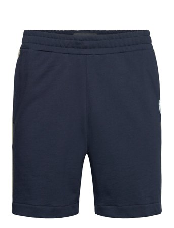 Contrast Taped Sweatshorts Navy Lyle & Scott