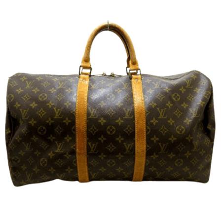 Louis Vuitton Vintage, Pre-owned Keepall Bruin, Dames, Maat:ONE Size