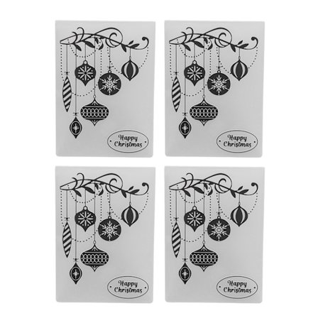 4 kpl kohokuviointityökalua DIY-askartelu muovinen kohokuviointityökalupohja taideaskarteluun korttien tekoon