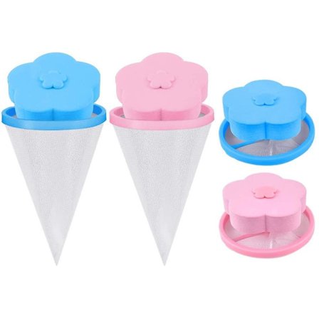 6st Tvättmaskin Lint Catcher Lint Remover Tvättmaskin Flytande ludd Mesh