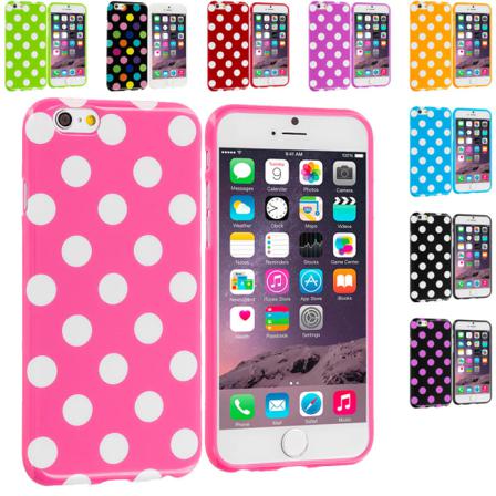 Polka Tpu Skal Till Iphone 6/6s - Fler Färger Svart