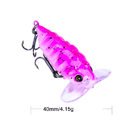 Nya Float Fishing Lure Artificiell Insekt Wobblers Bass Pike Tac
