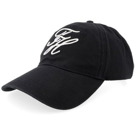 Tommy Hilfiger - Svart unconstructed Keps - Script Soft 6 Panel Cap Black Dad Cap @ Hatstore